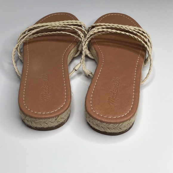 NWB Madewell The Kathryn Espadrille Slide Sandal in Leather Size 9. - Picture 8 of 10